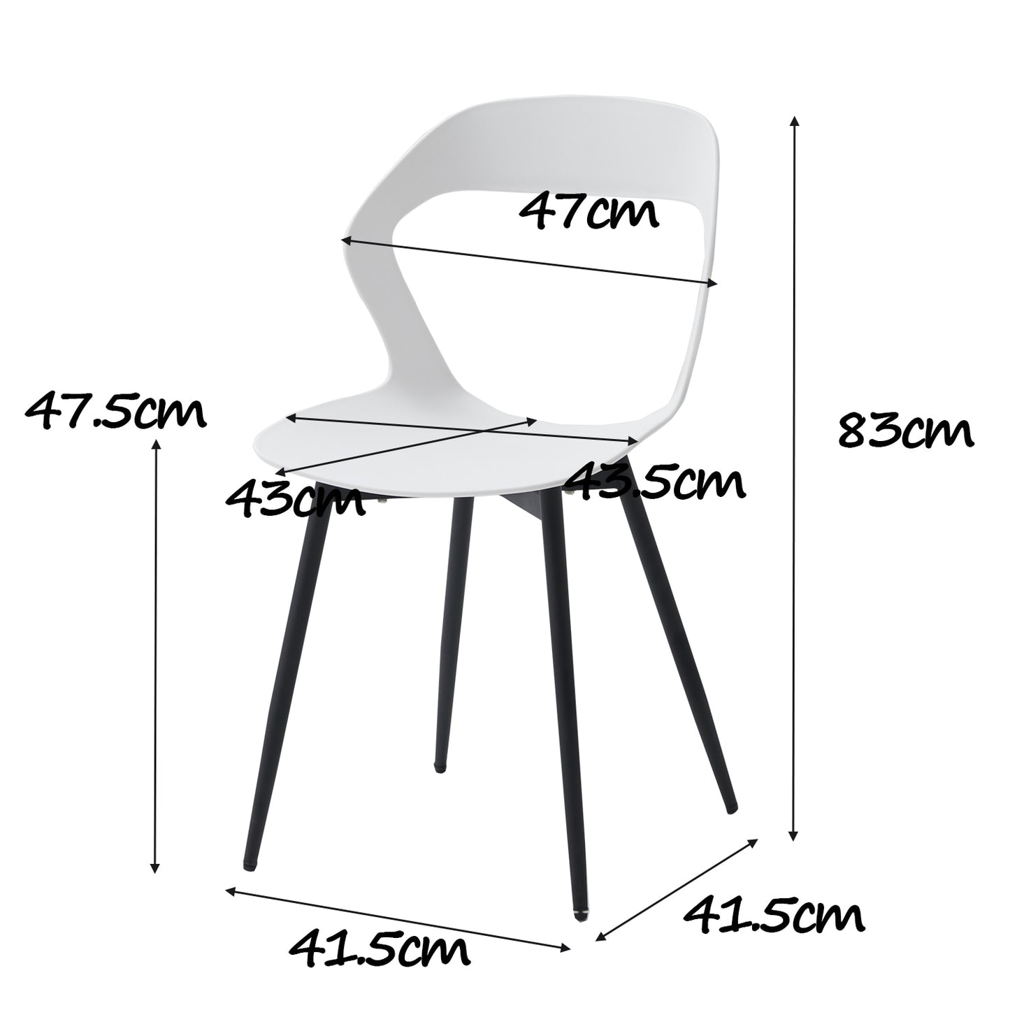 Nordicz Design eetkamerstoelen set 4 stuks - Design Meubelz