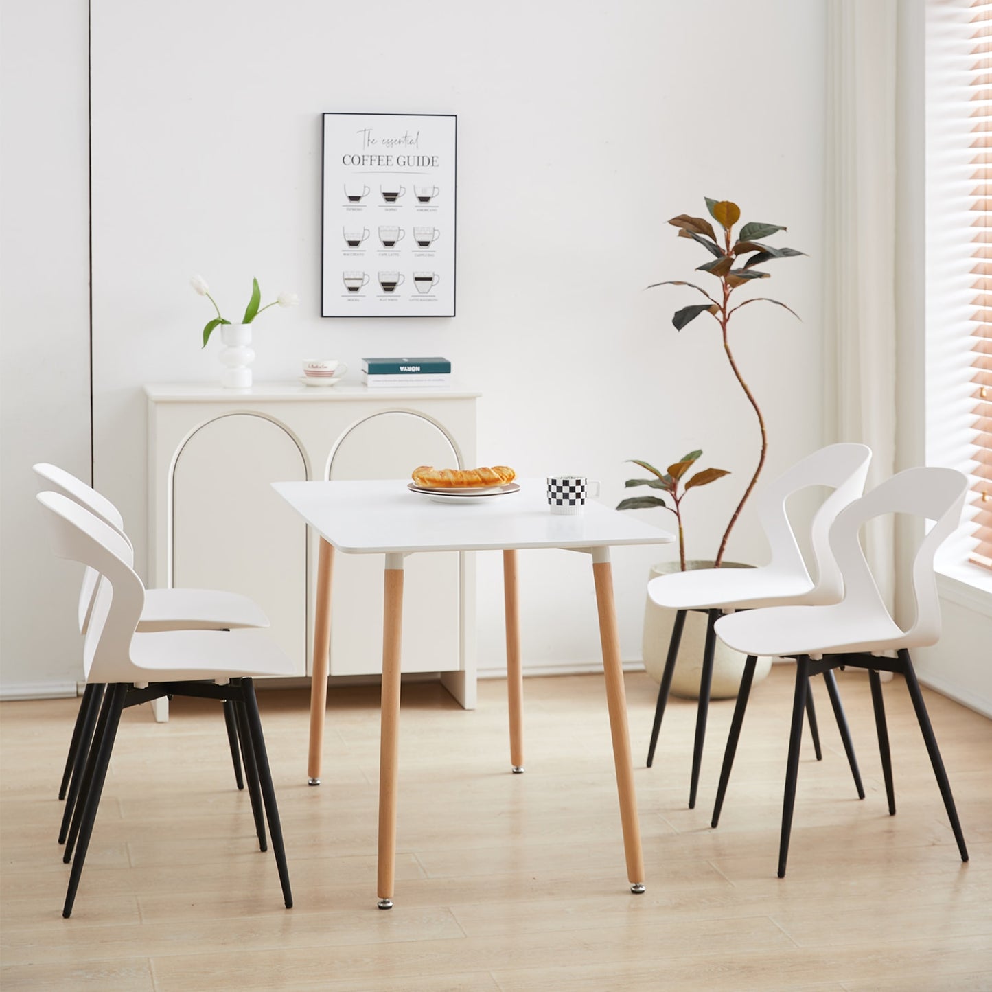 Nordicz Design eetkamerstoelen set 4 stuks - Design Meubelz