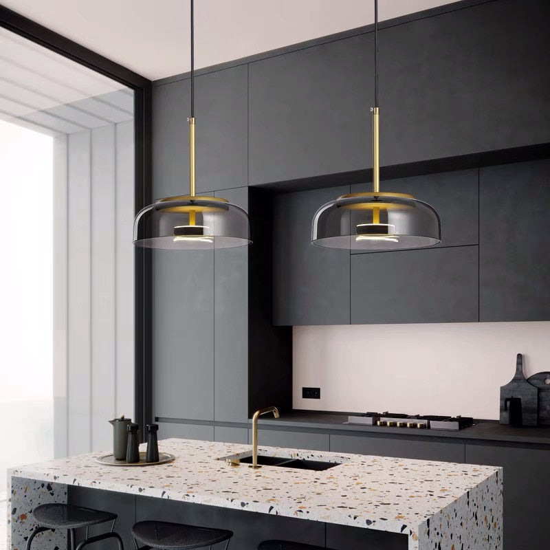Nordicz glazen led hanglamp - Design Meubelz