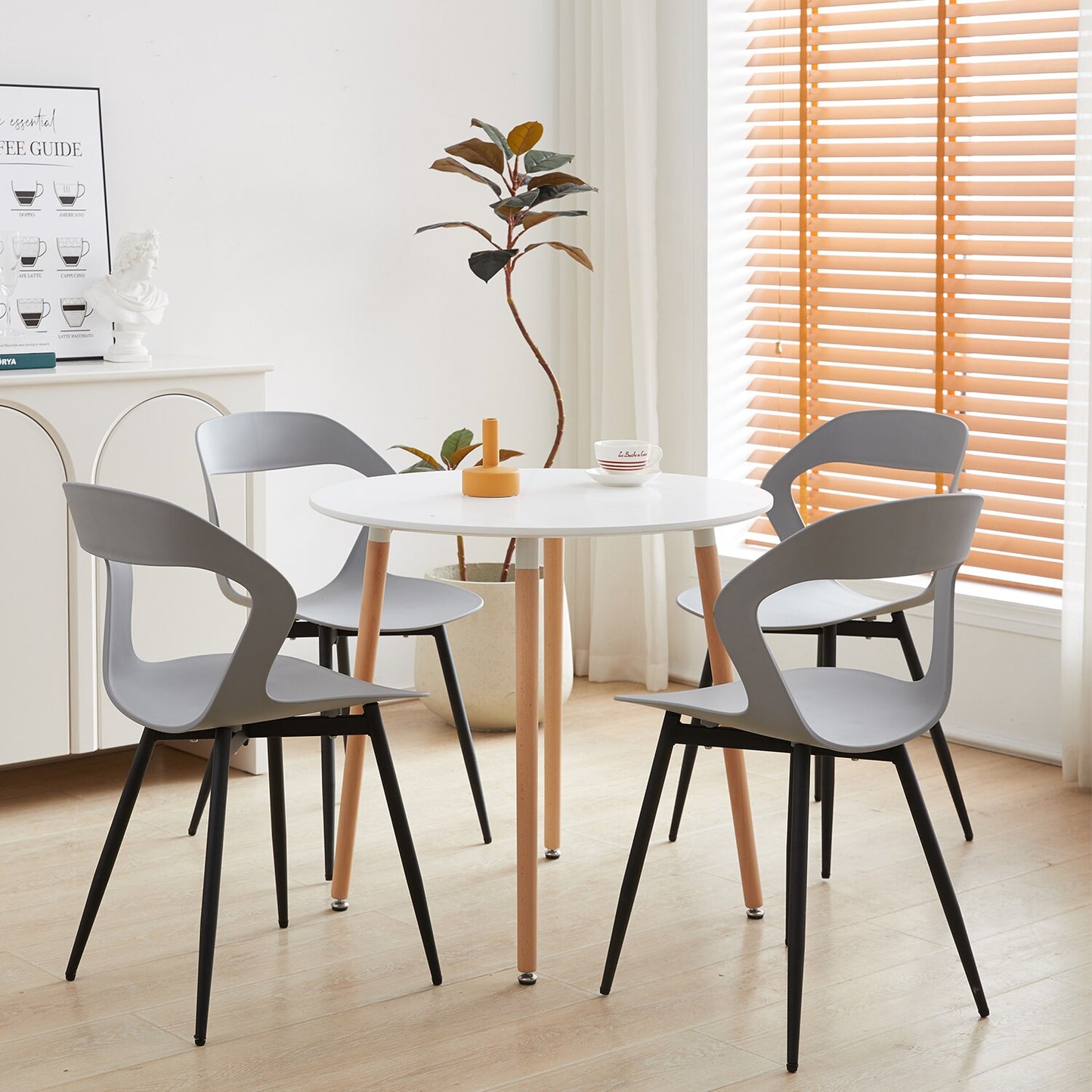 Nordicz Design eetkamerstoelen set 4 stuks - Design Meubelz
