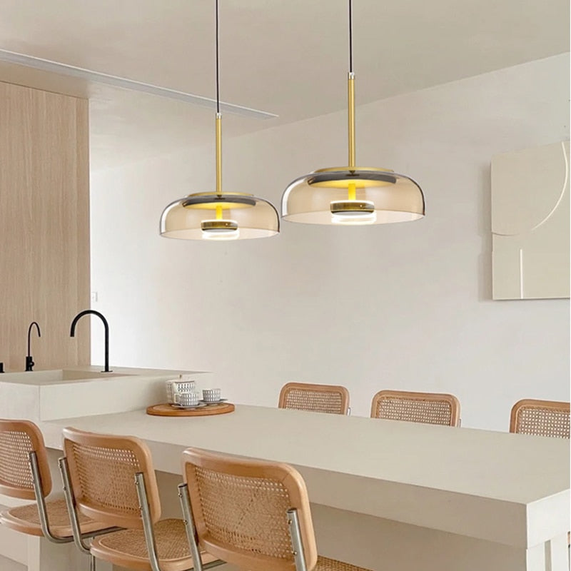 Nordicz glazen led hanglamp - Design Meubelz