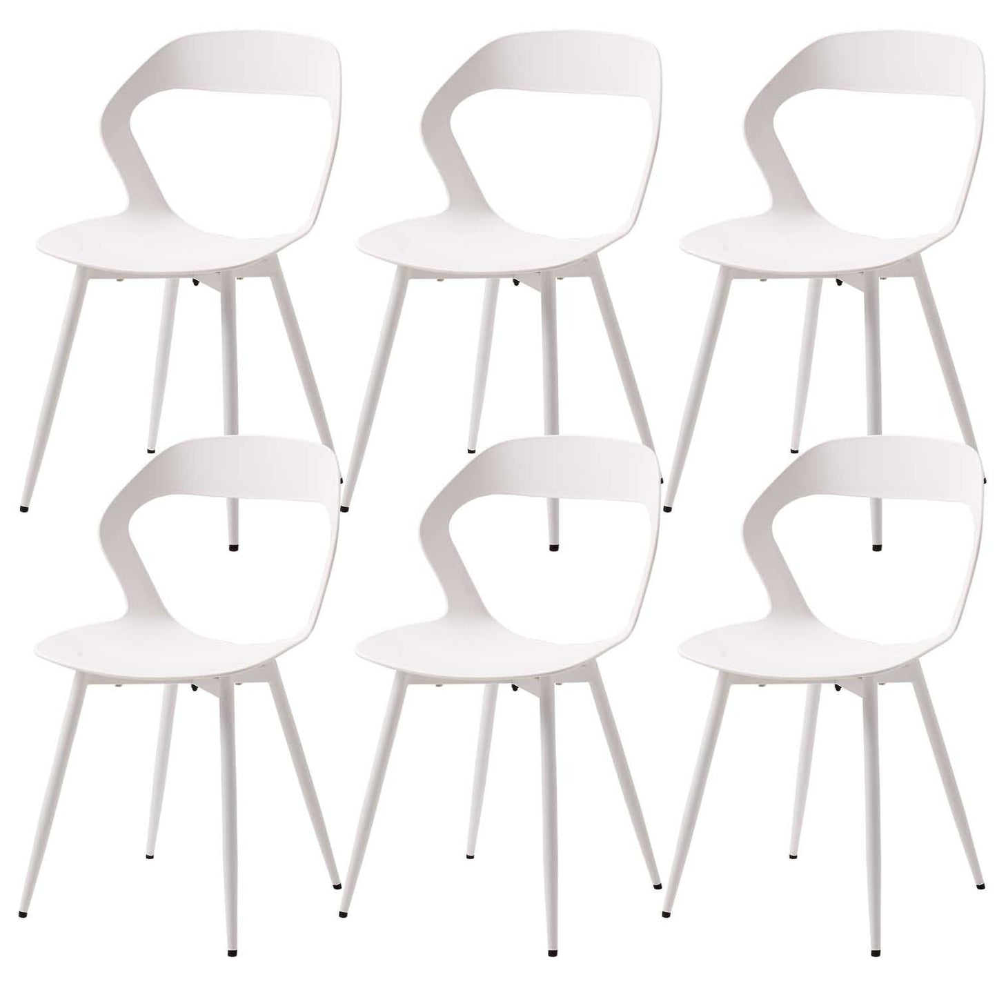 Nordicz Design eetkamerstoelen effen set 6 stuks - Design Meubelz