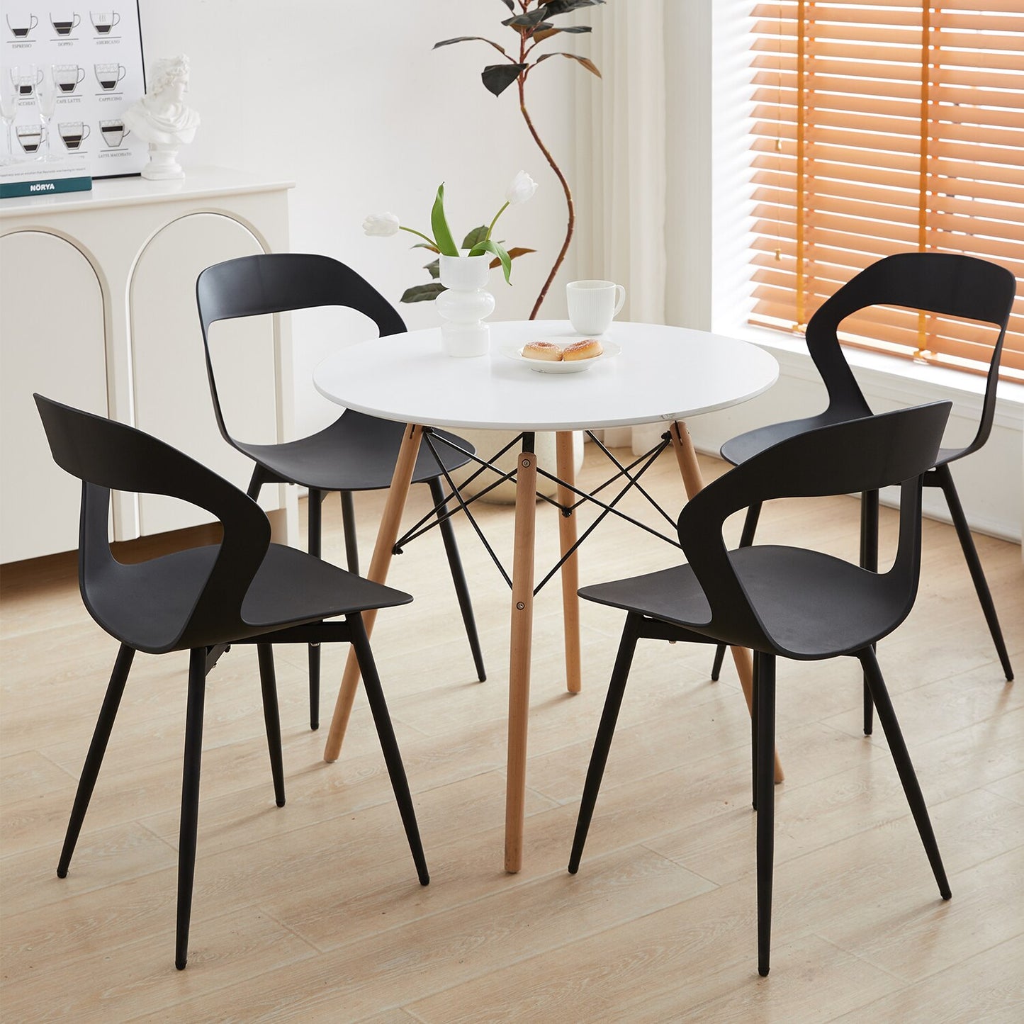 Nordicz Design eetkamerstoelen set 4 stuks - Design Meubelz