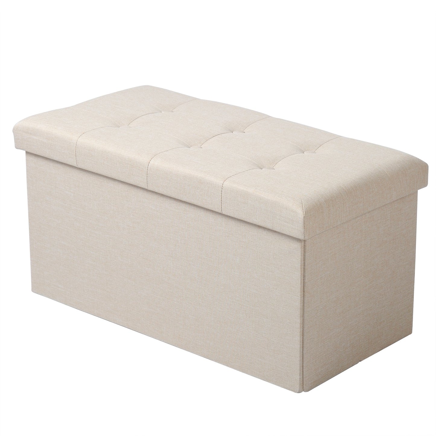 Opvouwbare poef met opslag 80 liter - Design Meubelz