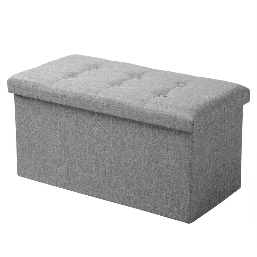 Opvouwbare poef met opslag 80 liter - Design Meubelz
