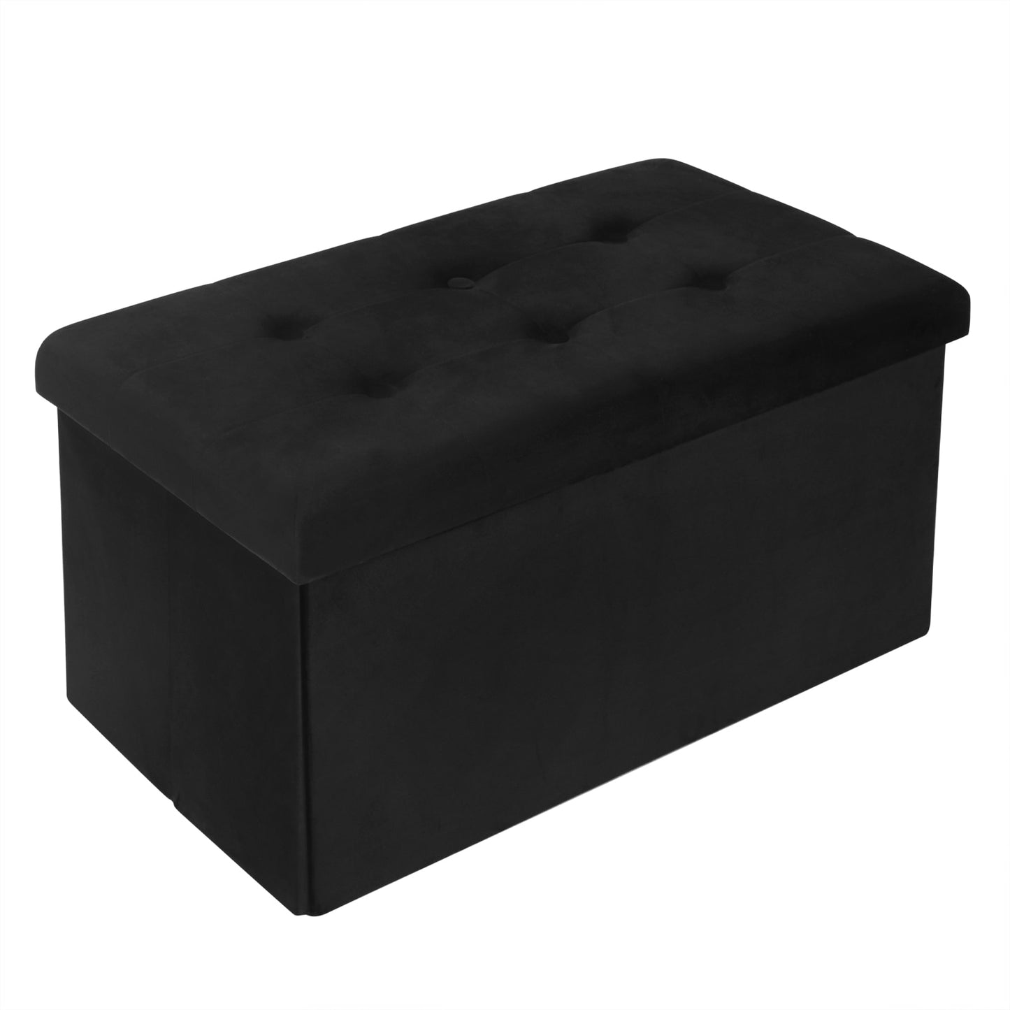 Opvouwbare poef met opslag 80 liter - Design Meubelz