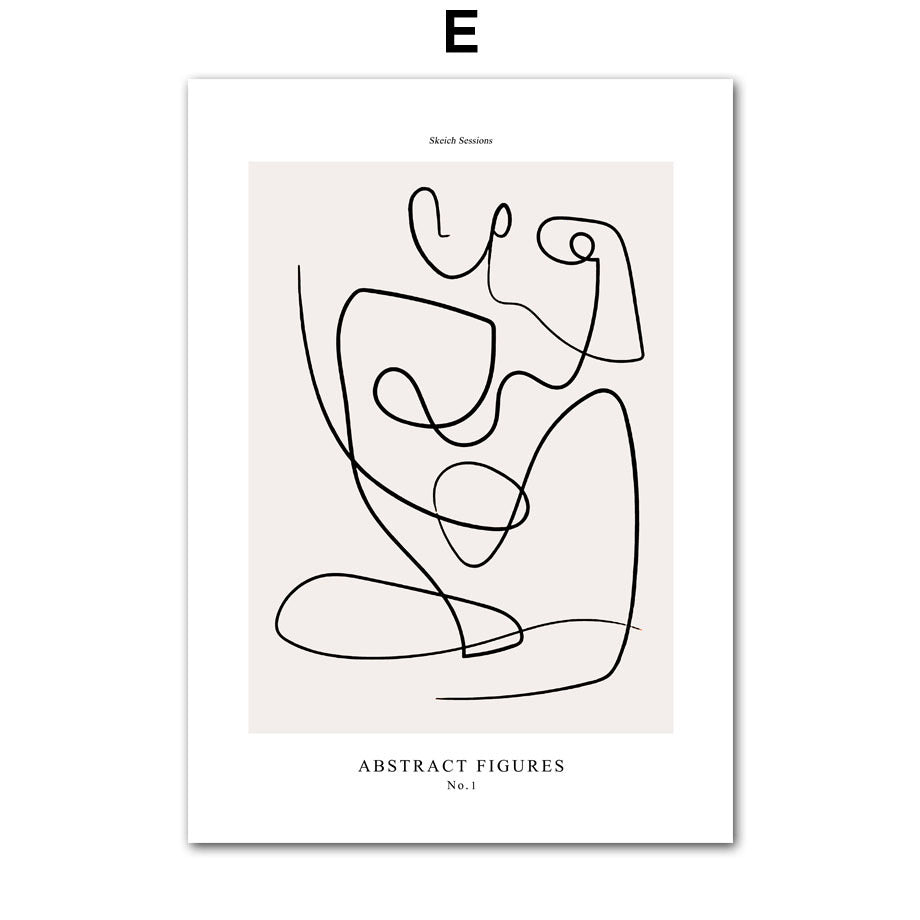 Nordicz Målning Scandinavisch abstracte wanddecoratie 30 x 40 cm - Design Meubelz