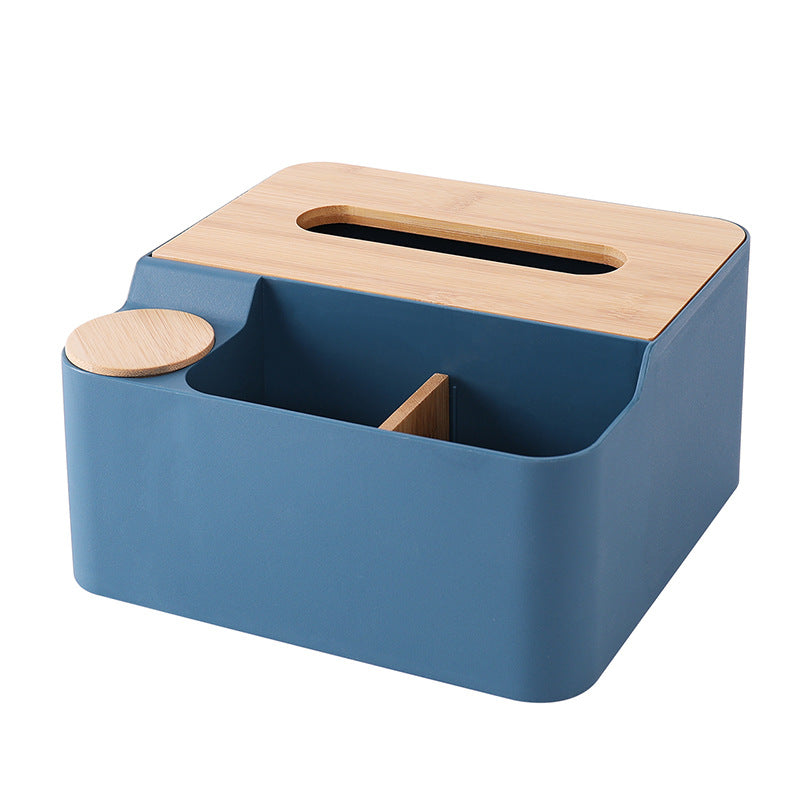 Nordicz mulit-box met tissuehouder afgewerkt met hout - Design Meubelz