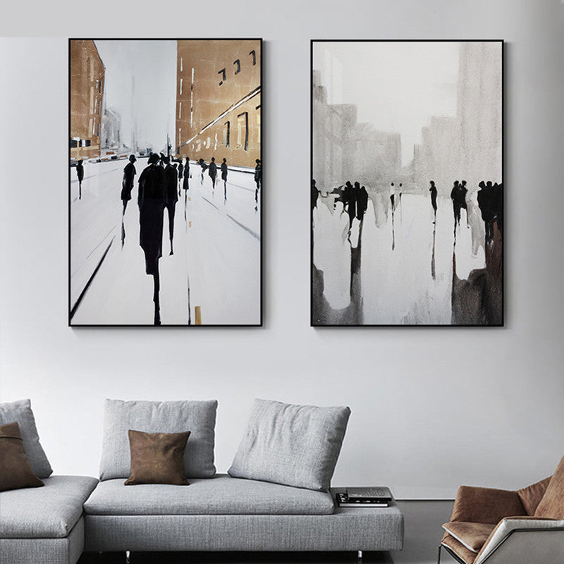 Nordicz Målning abstracte wanddecoratie 40 x 60 cm - Design Meubelz
