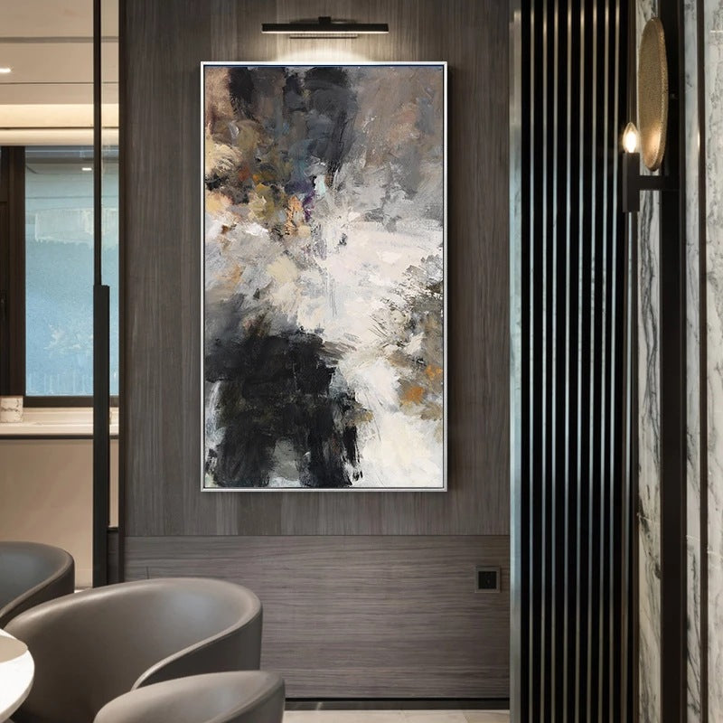 Nordicz Målning abstracte wanddecoratie 55 x 110 cm - Design Meubelz