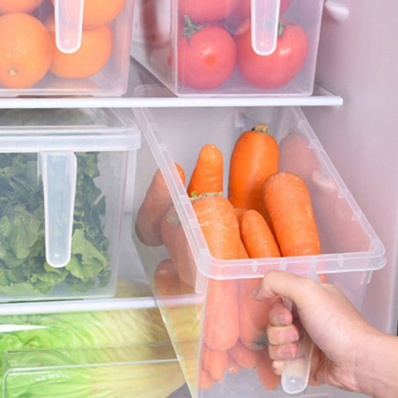Nordicz koelkast opbergdoos met handvat transparant - Design Meubelz