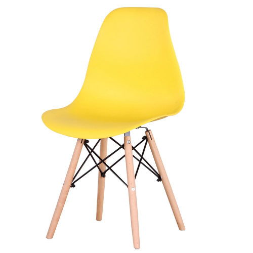Nordicz Trä kuip eetkamerstoelen set houten onderstel 4 stuks - Design Meubelz