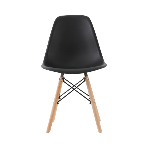 Nordicz Trä kuip eetkamerstoelen set houten onderstel 4 stuks - Design Meubelz