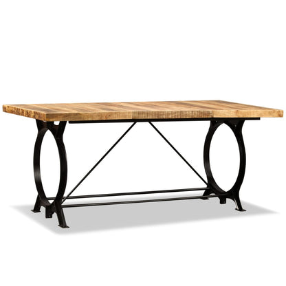 Eettafel 180 Cm Massief Ruw Mangohout - Design Meubelz