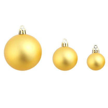 100-Delige Kerstballenset 3/4/6 Cm Goudkleurig Goud - Design Meubelz