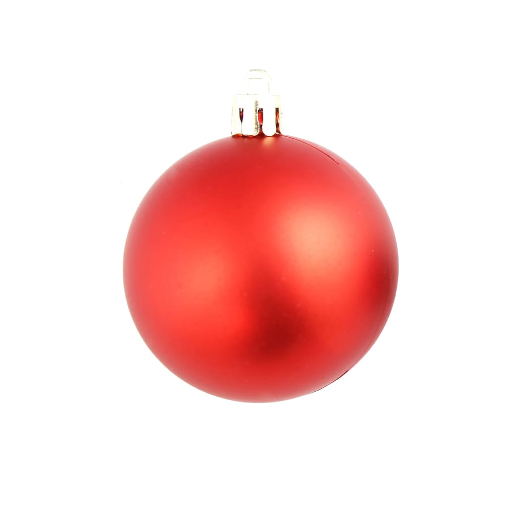 100-Delige Kerstballenset 3/4/6 Cm Rood Rood - Design Meubelz