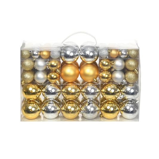 Kerstballen 100 St Zilverkleurig/Goudkleurig Zilver/goud - Design Meubelz