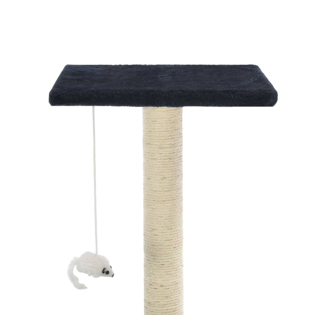 Kattenkrabpaal Met Sisal Krabpalen 95 Cm Donkerblauw Donkerblauw - Design Meubelz