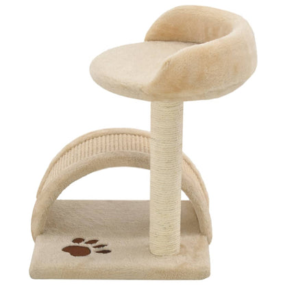 Kattenkrabpaal Met Sisal Krabpaal 40 Cm Beige En Bruin Beige - Design Meubelz