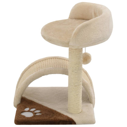 Kattenkrabpaal Met Sisal Krabpaal 40 Cm Beige En Bruin Beige en bruin - Design Meubelz