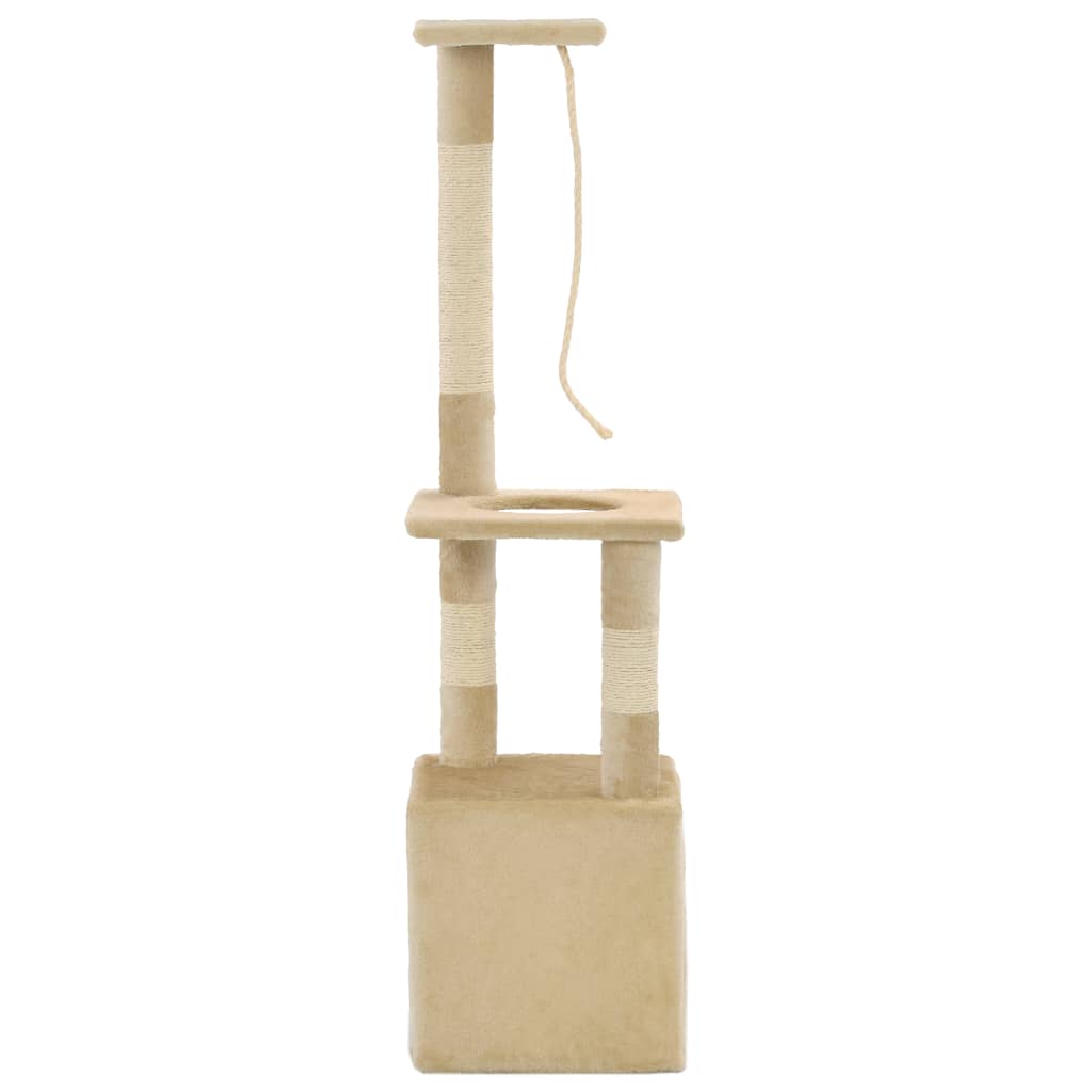 Kattenkrabpaal Met Sisal Krabpalen 109 Cm Beige Beige - Design Meubelz