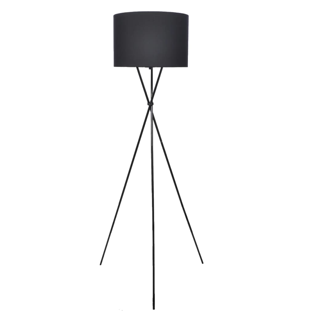 Lampenkap Voor Vloerlamp Met Standaard 139 Cm Zwart - Design Meubelz