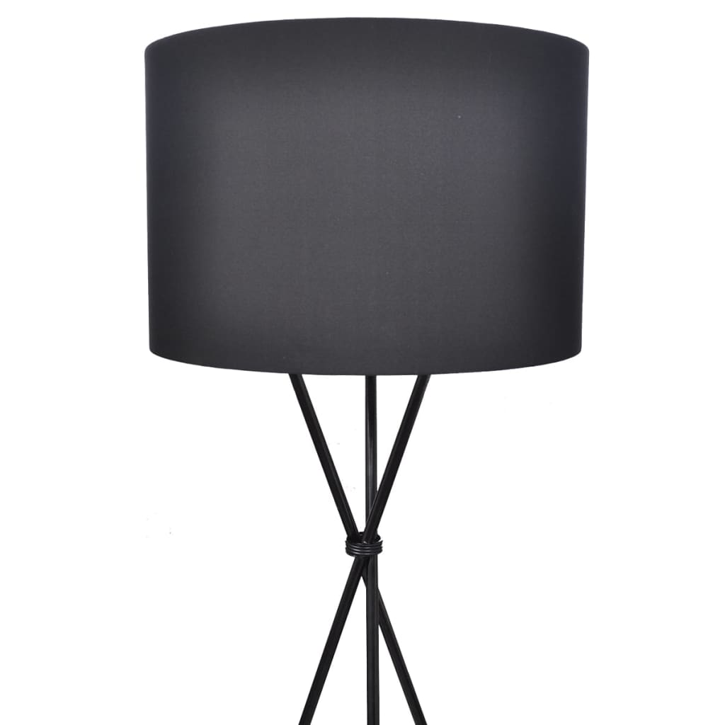 Lampenkap Voor Vloerlamp Met Standaard 139 Cm Zwart - Design Meubelz