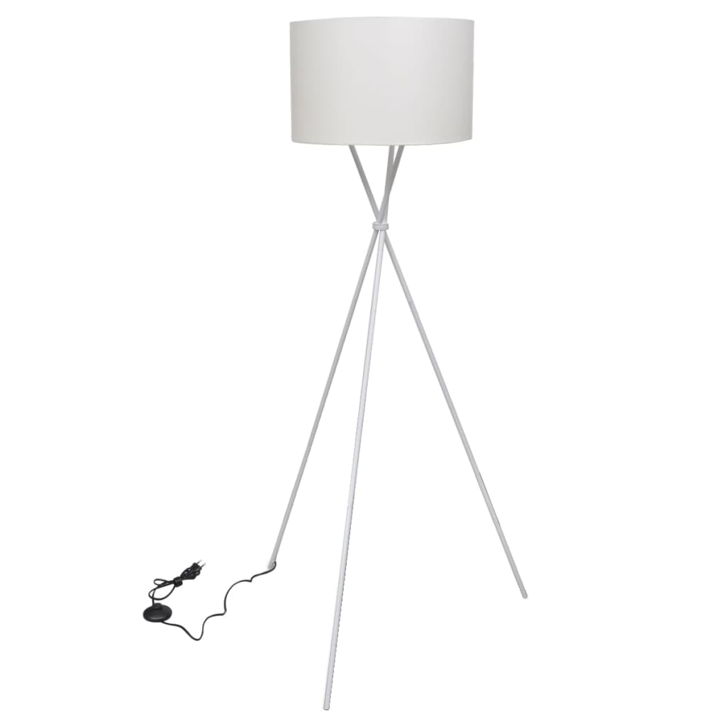 Vloerlamp Inclusief Lampenkap 139 Cm Wit - Design Meubelz