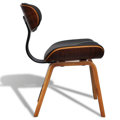 Eetkamerstoelen 4 St Gebogen Hout En Kunstleer - Design Meubelz