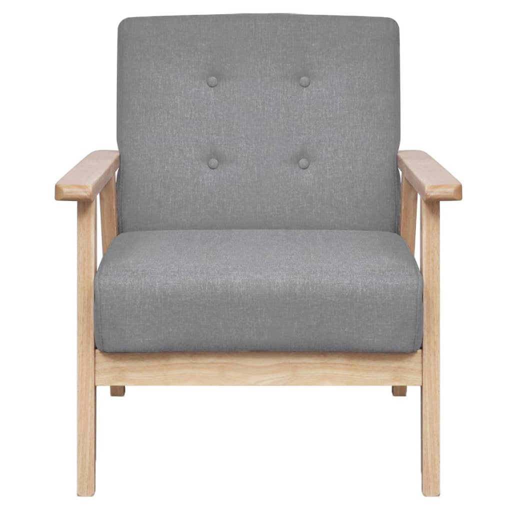 Fauteuil Stof Lichtgrijs - Design Meubelz