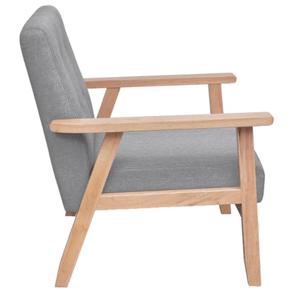 Fauteuil Stof Lichtgrijs - Design Meubelz