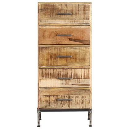 Ladekast 45X35X106 Cm Massief Mangohout - Design Meubelz