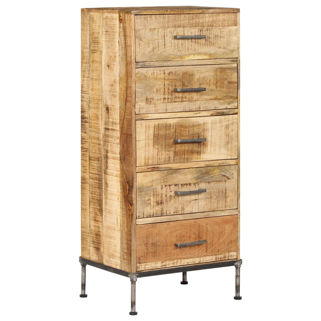 Ladekast 45X35X106 Cm Massief Mangohout - Design Meubelz