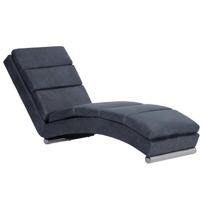 Chaise Longue Kunstsuède Grijs - Design Meubelz