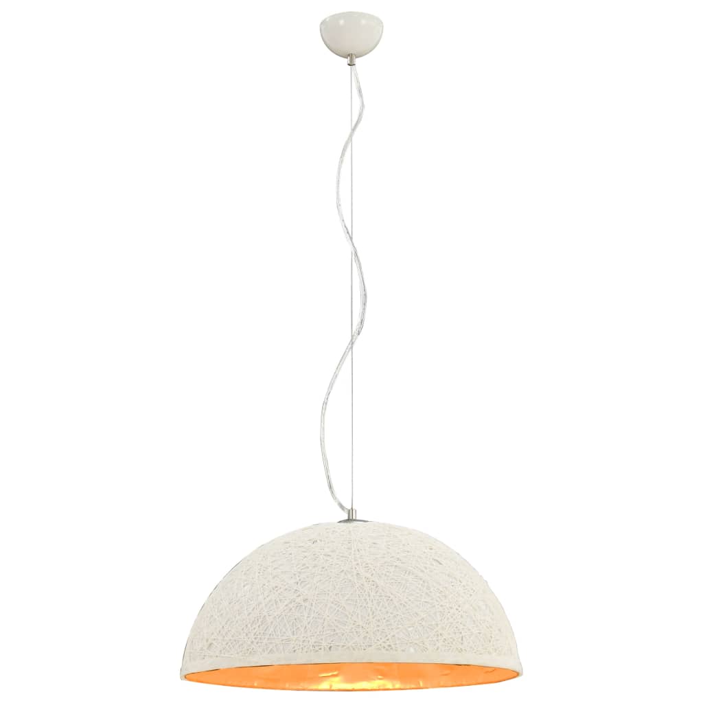 Hanglamp E27 Ø50 Cm Wit En Goud Wit en goud - Design Meubelz