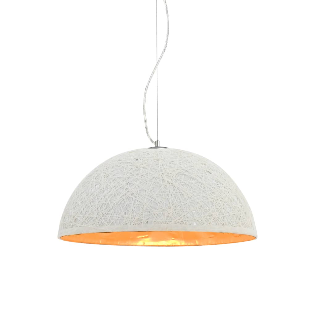 Hanglamp E27 Ø50 Cm Wit En Goud Wit en goud - Design Meubelz