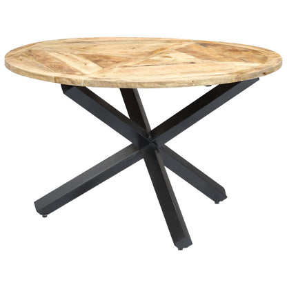 Eettafel Rond 120X76 Cm Massief Mangohout - Design Meubelz