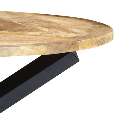 Eettafel Rond 120X76 Cm Massief Mangohout - Design Meubelz