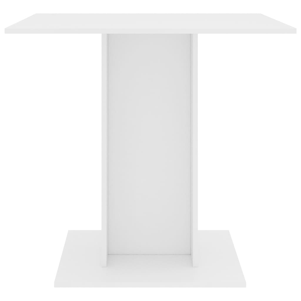 Eettafel 80X80X75 Cm Spaanplaat Wit - Design Meubelz