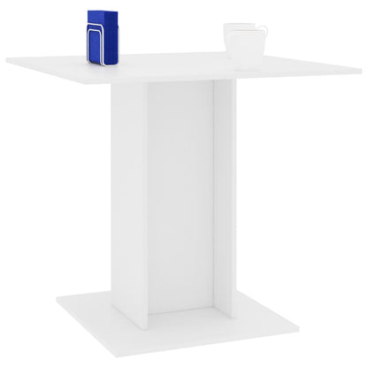 Eettafel 80X80X75 Cm Spaanplaat Wit - Design Meubelz