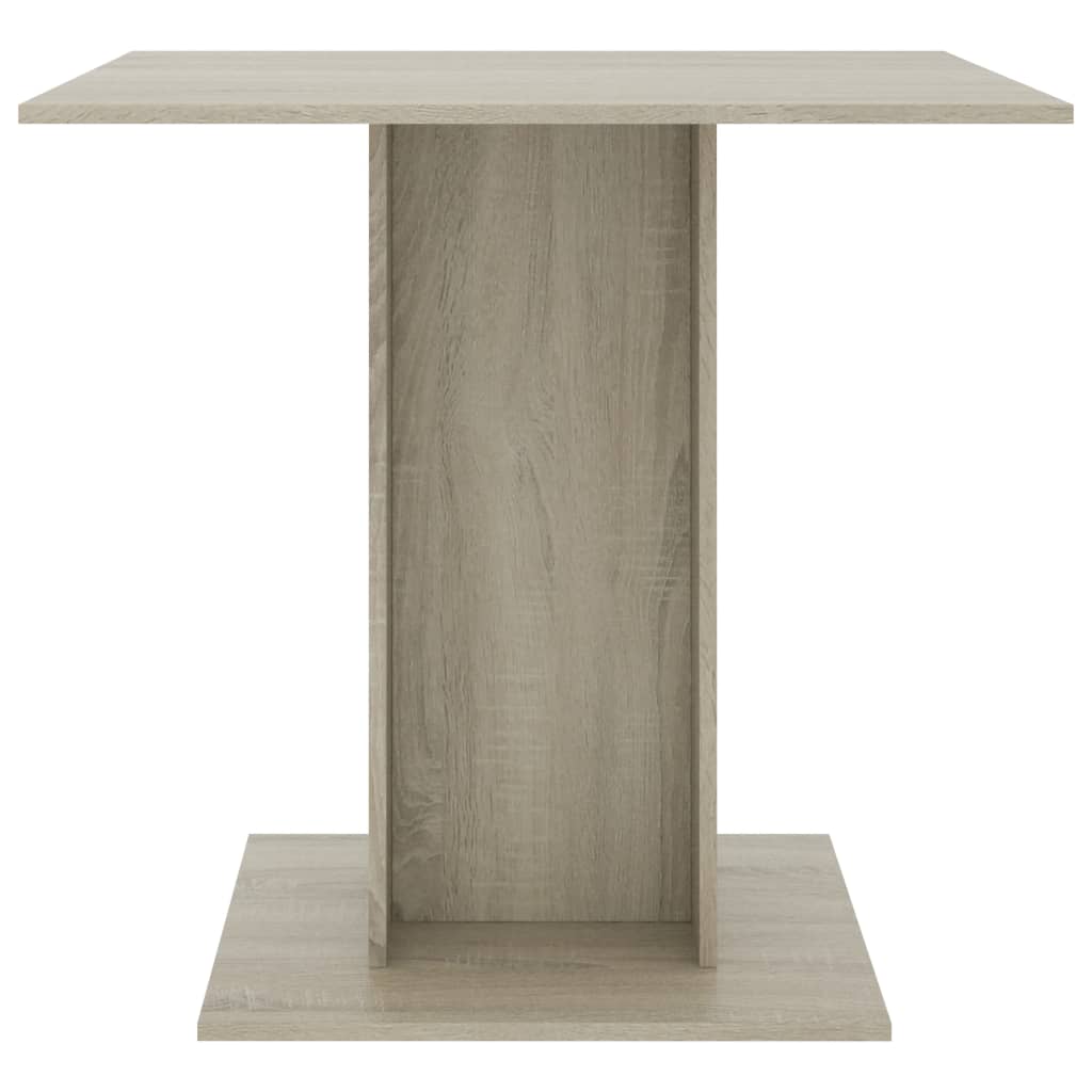 Eettafel 80X80X75 Cm Spaanplaat Sonoma Eikenkleurig - Design Meubelz