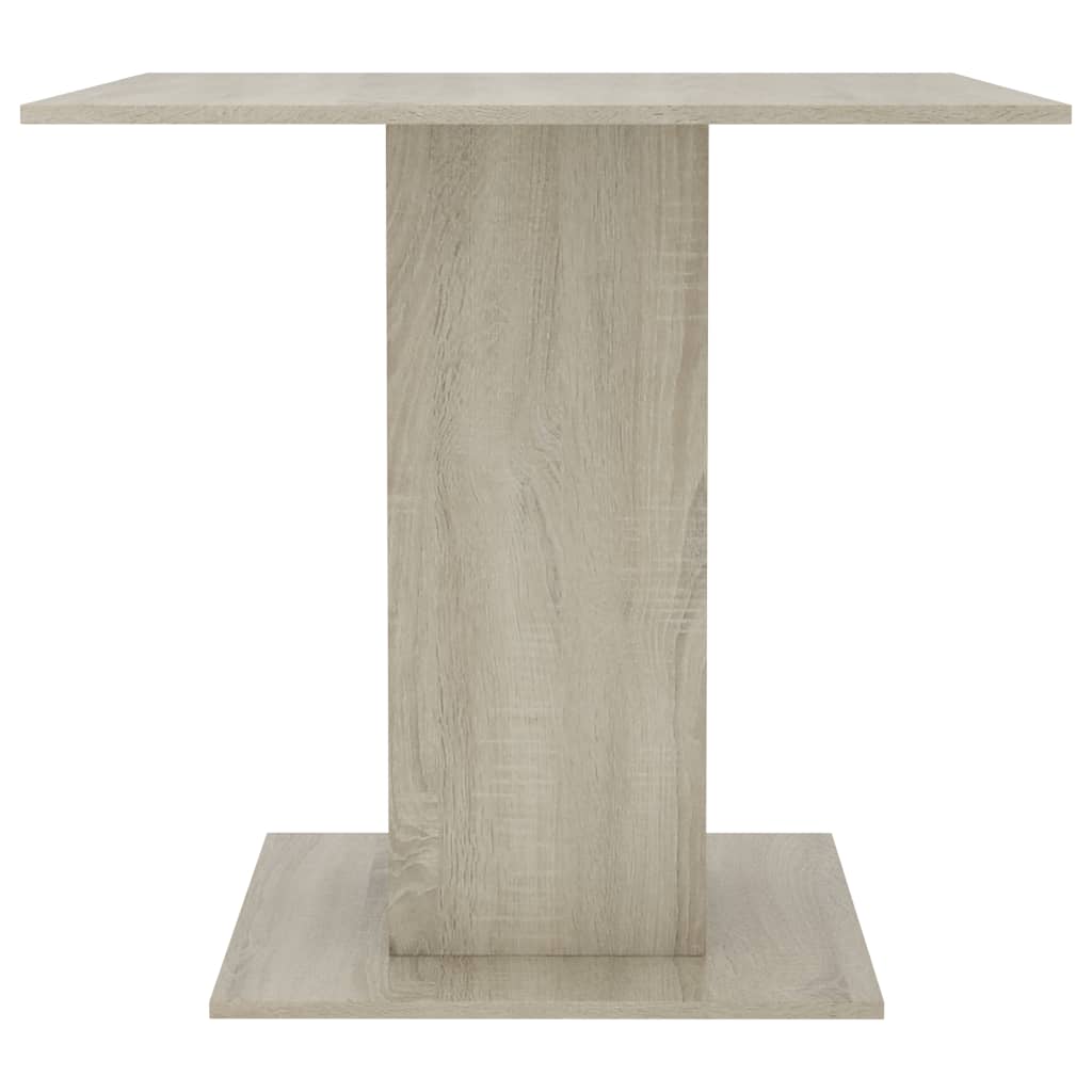 Eettafel 80X80X75 Cm Spaanplaat Sonoma Eikenkleurig - Design Meubelz