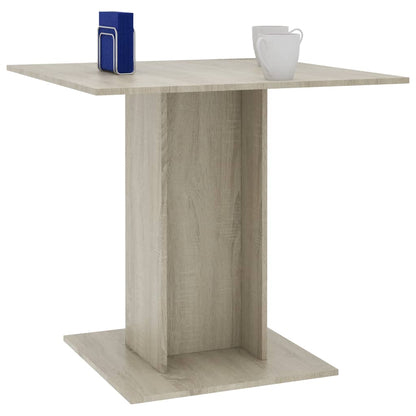 Eettafel 80X80X75 Cm Spaanplaat Sonoma Eikenkleurig - Design Meubelz