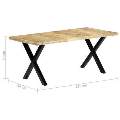 Eettafel 180X90X76 Cm Massief Mangohout - Design Meubelz