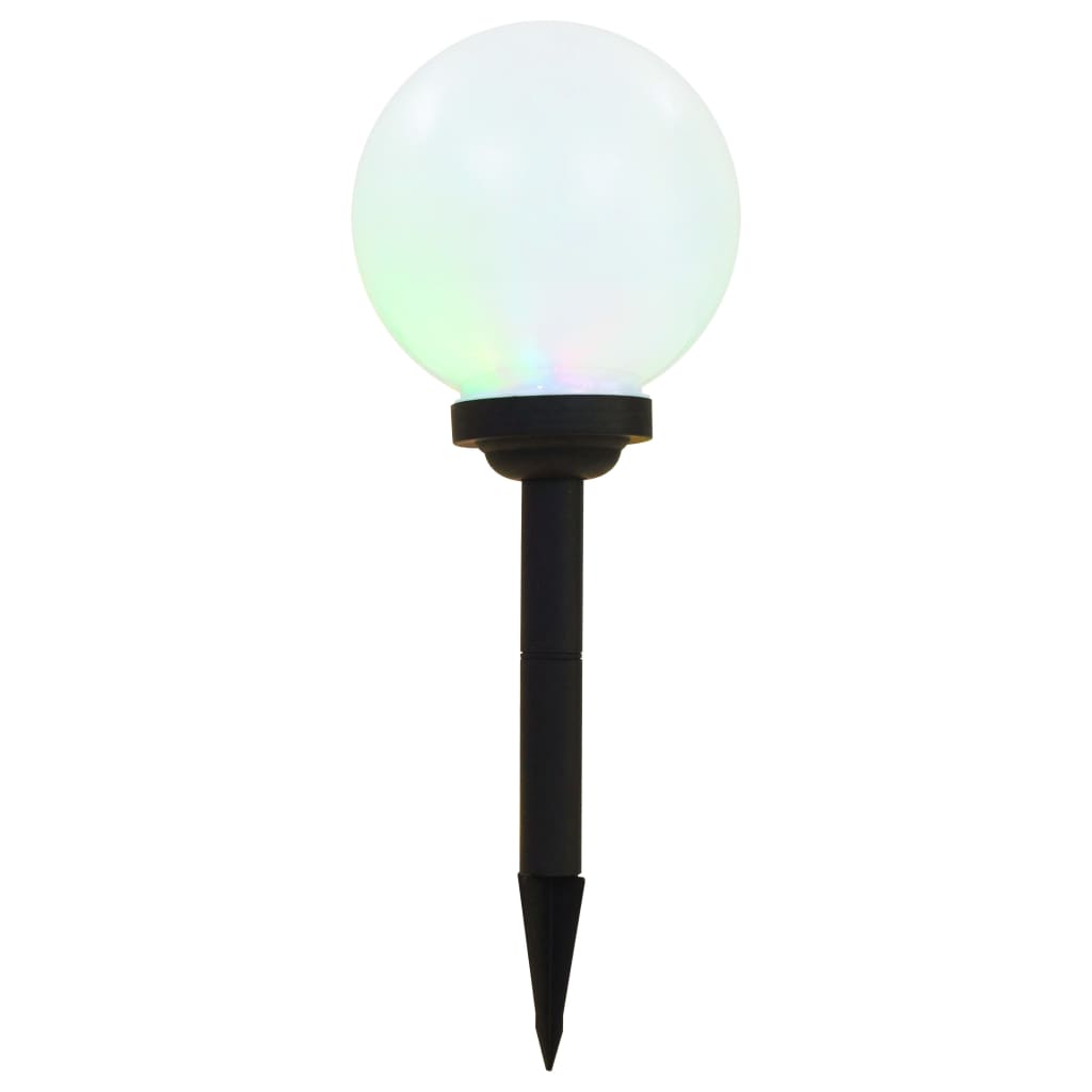 Solarlampen 6 St Led Rond 20 Cm Rgb 6 - Design Meubelz