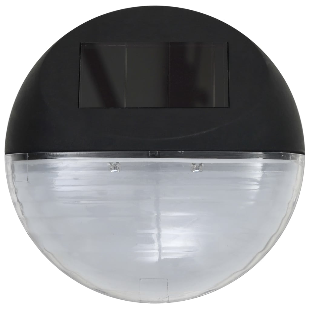 Solarwandlampen Led 24 St Rond Zwart 24 - Design Meubelz