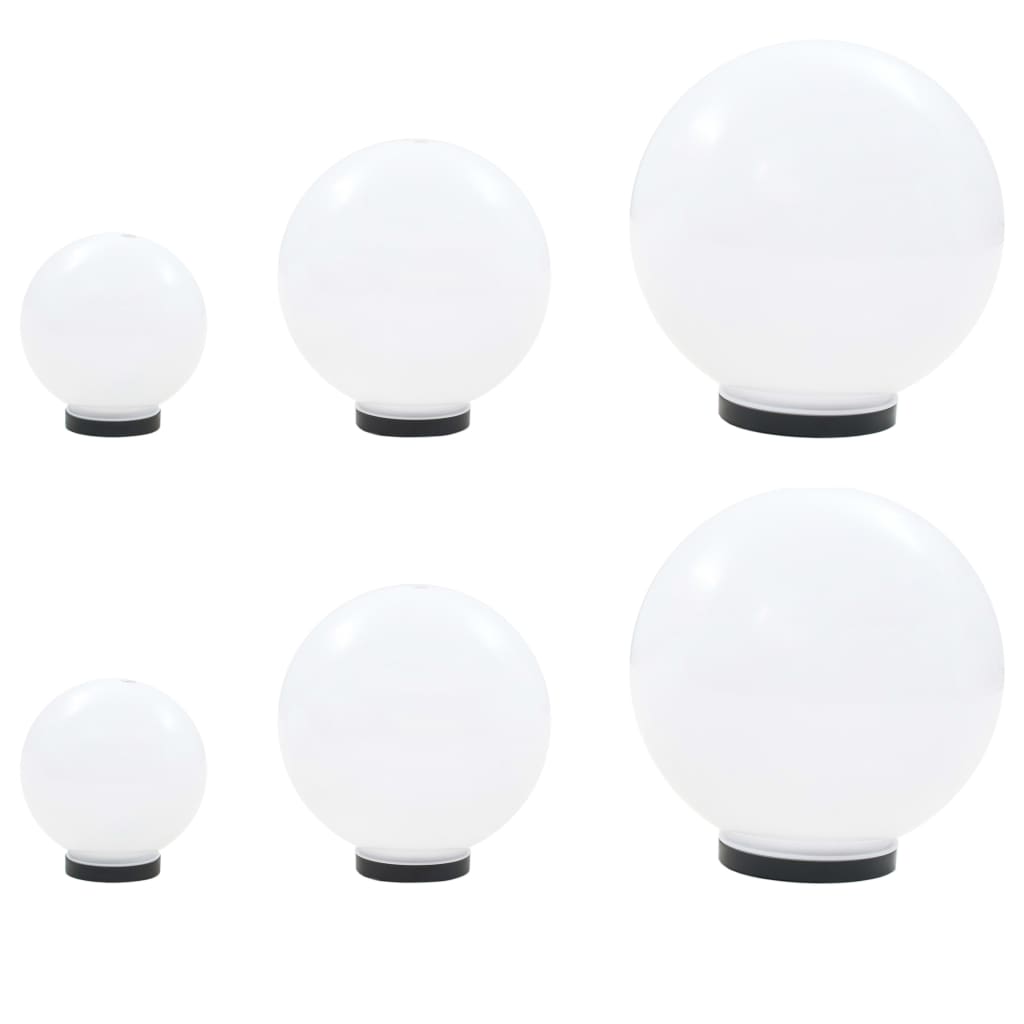 6-Delige Led-Bollampenset Rond 20/30/40 Cm Pmma 6 - Design Meubelz