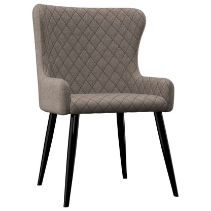 Eetkamerstoelen Draaibaar 2 St Stof Taupe - Design Meubelz