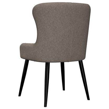 Eetkamerstoelen Draaibaar 2 St Stof Taupe - Design Meubelz