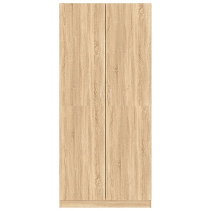 Kledingkast 90X52X200 Cm Bewerkt Hout Sonoma Eikenkleurig - Design Meubelz